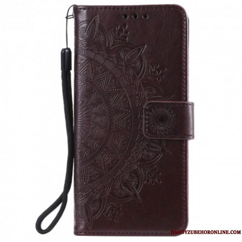 Læder Cover Xiaomi Redmi Note 10 / 10S Sol Mandala