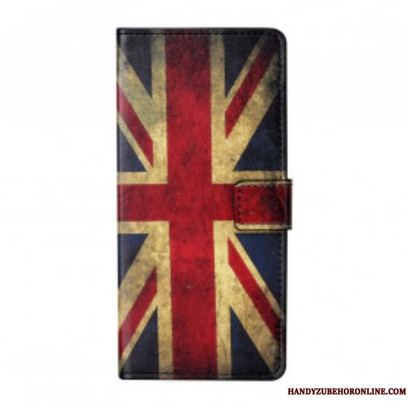 Læder Cover Xiaomi Redmi Note 10 Pro England Flag