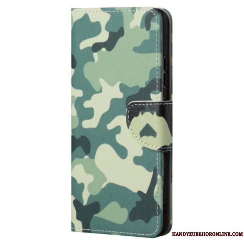 Læder Cover Xiaomi Redmi Note 11 / 11S Camouflage