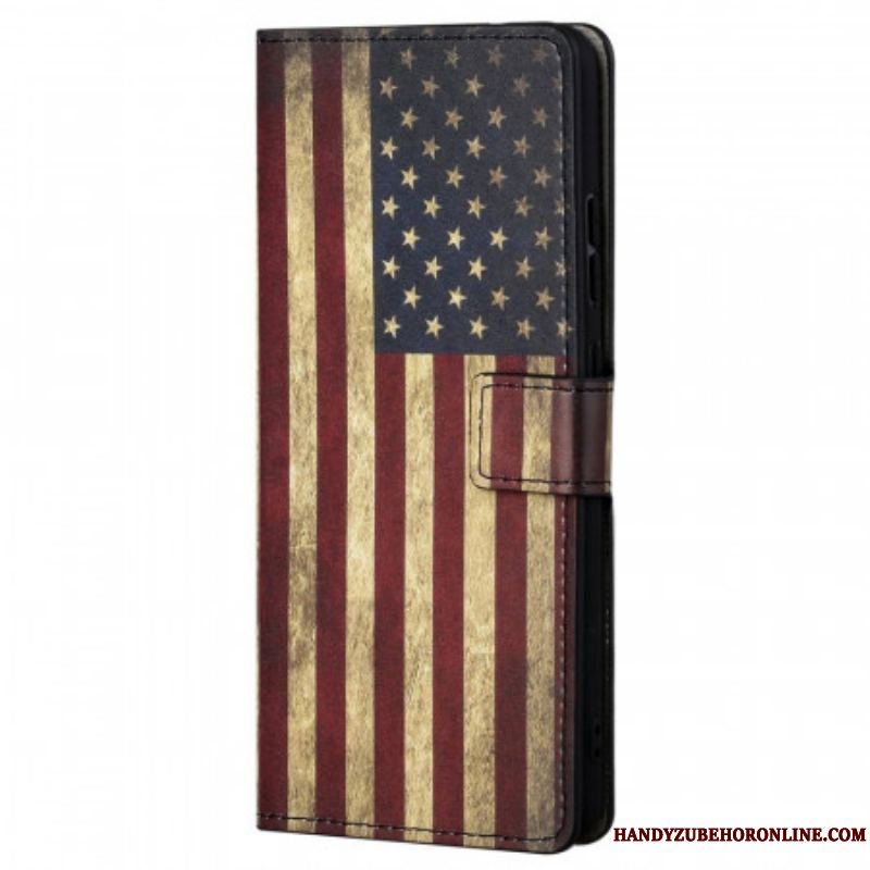 Læder Cover Xiaomi Redmi Note 11 Pro / 11 Pro 5G Amerikansk Flag