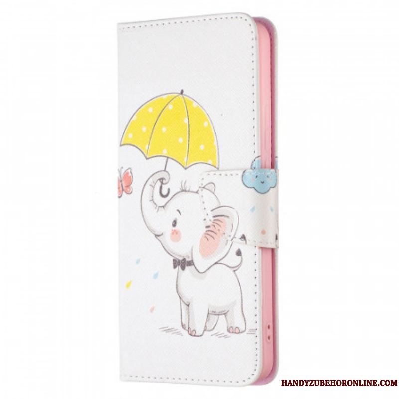 Læder Cover Xiaomi Redmi Note 11 Pro Plus 5G Baby Elefant