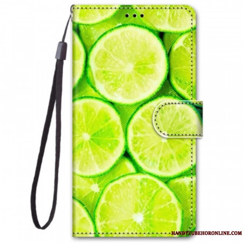 Læder Cover Xiaomi Redmi Note 11 Pro Plus 5G Limefrugter