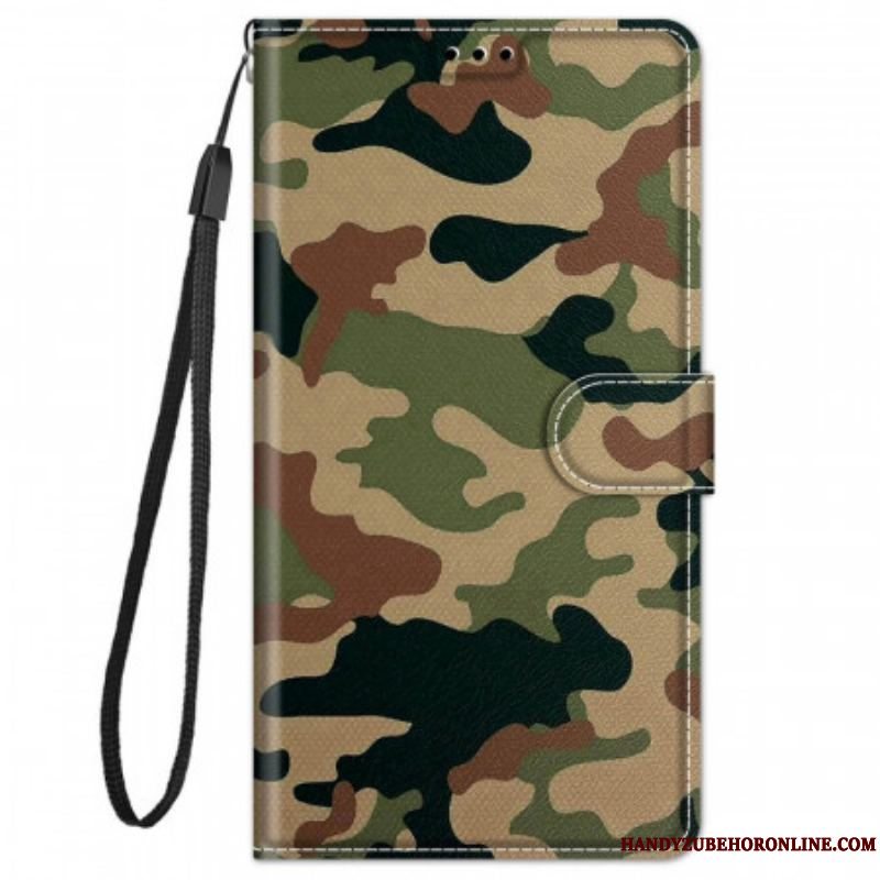 Læder Cover Xiaomi Redmi Note 11 Pro Plus 5G Militær Camouflage