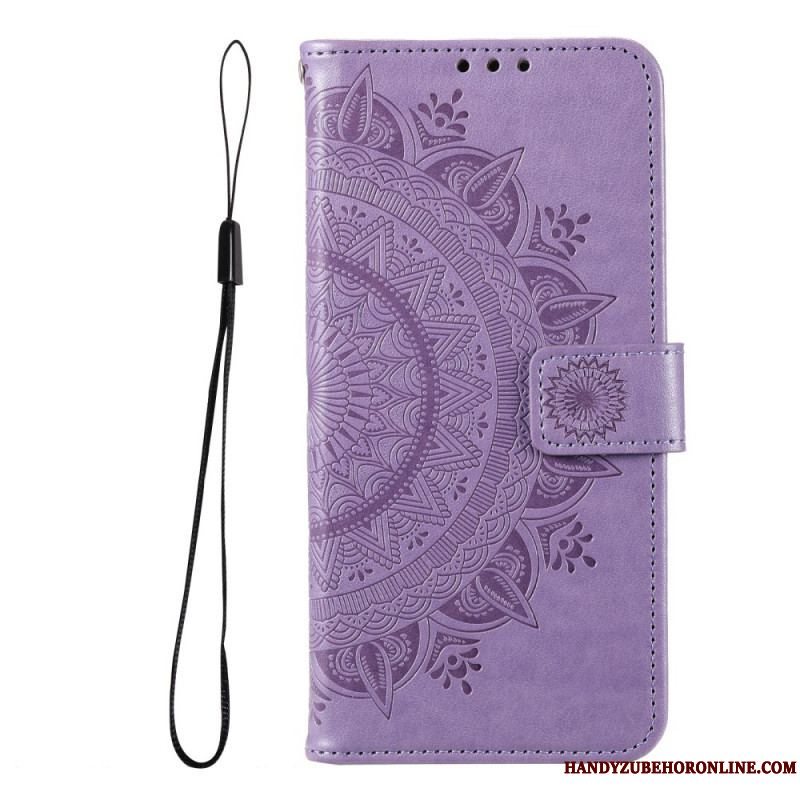 Læder Cover Xiaomi Redmi Note 11 Pro Plus 5G Sol Mandala