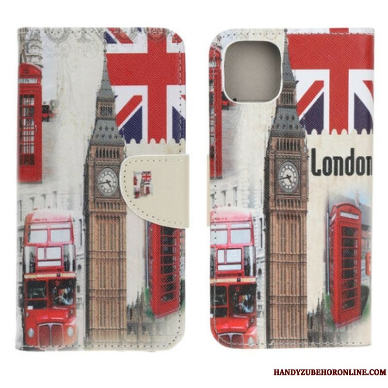 Læder Cover iPhone 13 Mini London Liv