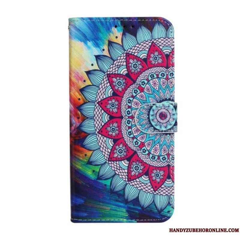 Læder Cover iPhone 13 Mini Ultra Farverig Mandala