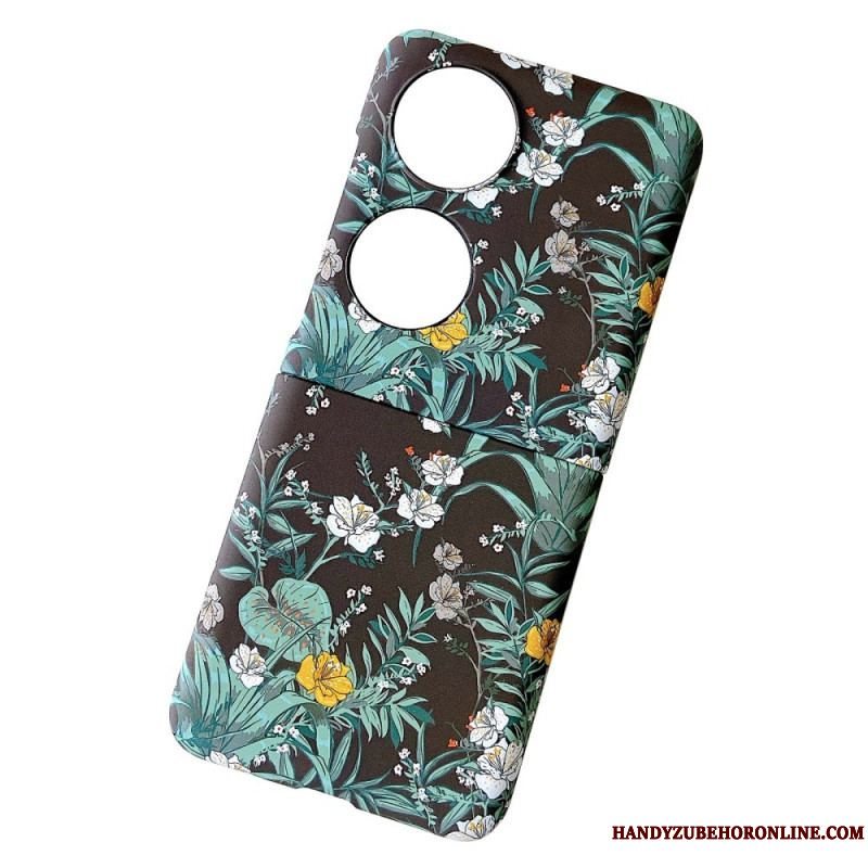 Mobilcover Huawei P50 Pocket Blomster