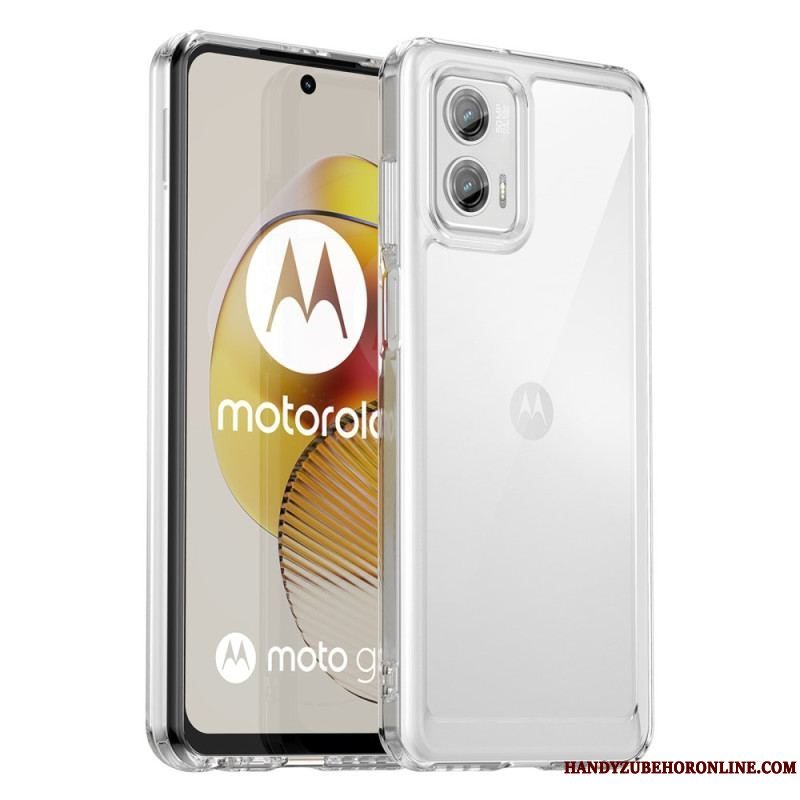 Mobilcover Moto G73 5G Gennemsigtig Hybrid