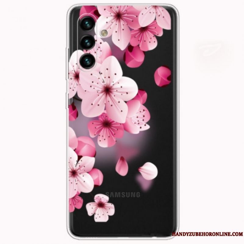 Mobilcover Samsung Galaxy A13 5G / A04s Små Lyserøde Blomster