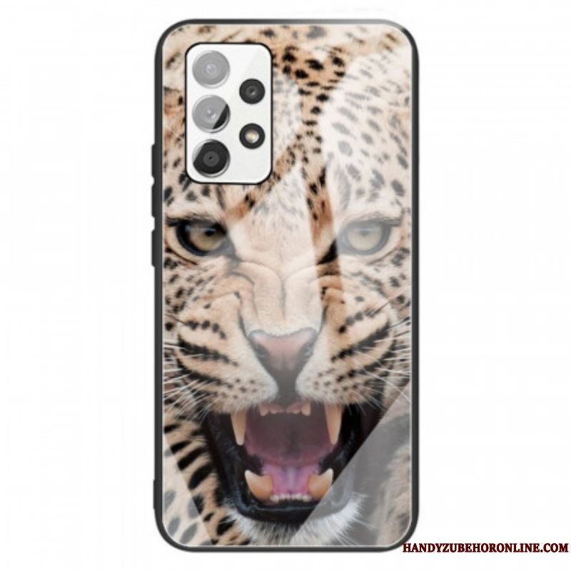 Mobilcover Samsung Galaxy A13 Leopard Hærdet Glas