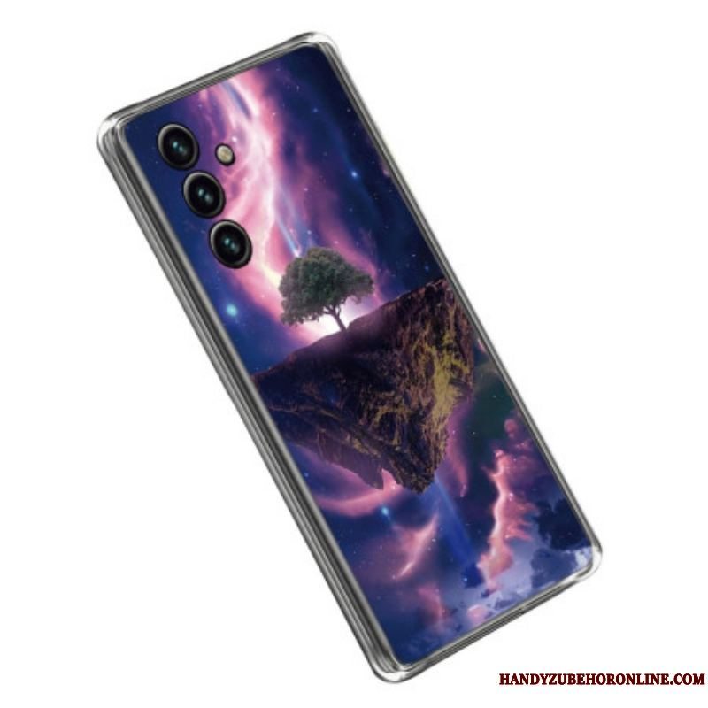 Mobilcover Samsung Galaxy A14 / A14 5G Futuristisk Silikonetræ
