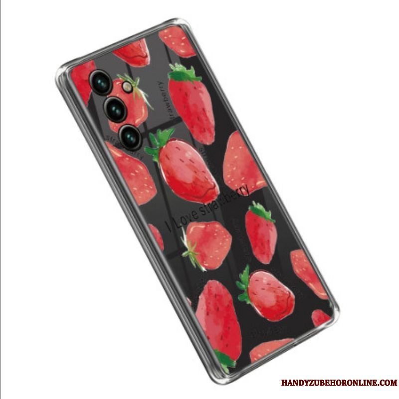 Mobilcover Samsung Galaxy A14 / A14 5G Sømløse Jordbær