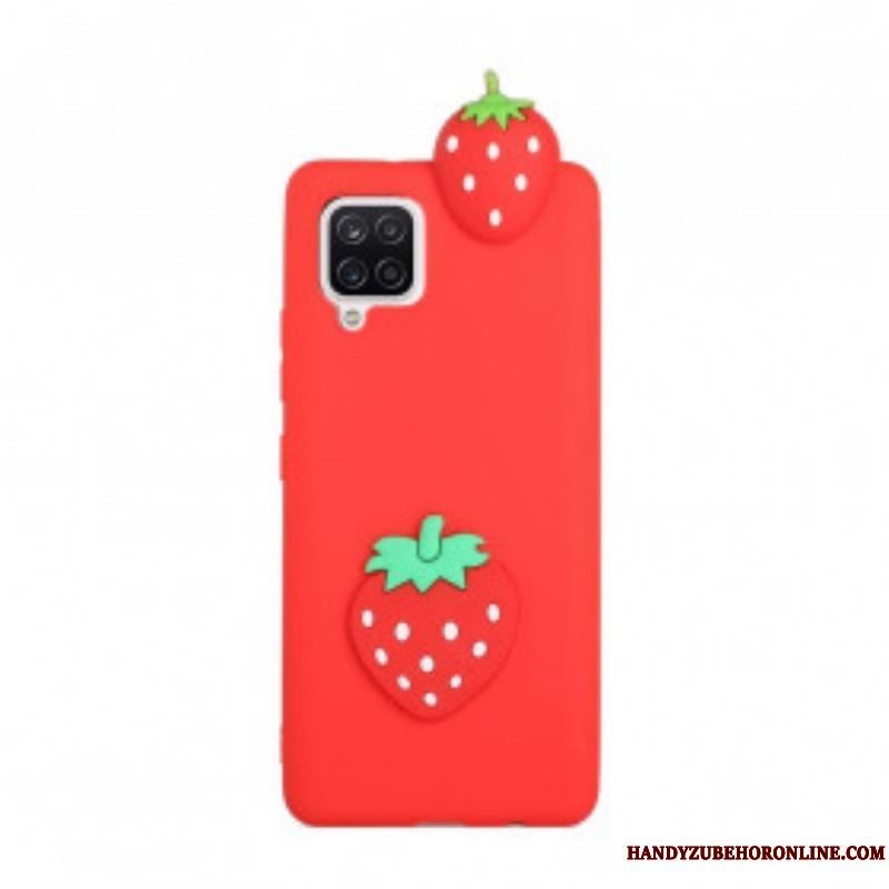 Mobilcover Samsung Galaxy A42 5G 3d Jordbær