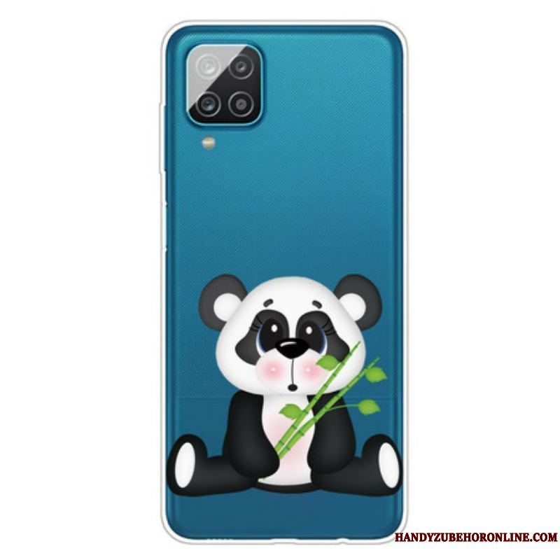 Mobilcover Samsung Galaxy M12 / A12 Sømløs Sad Panda