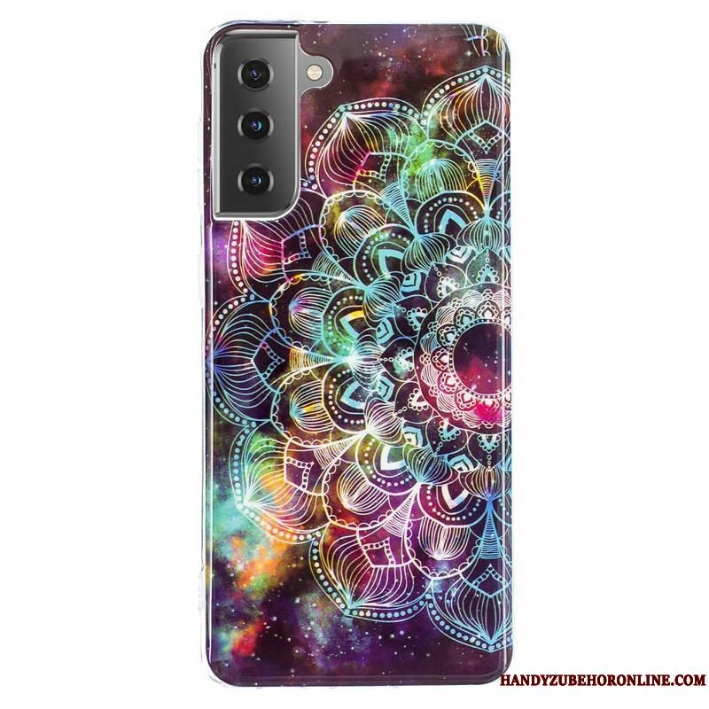 Mobilcover Samsung Galaxy S21 5G Fluorescerende Blomsterserie