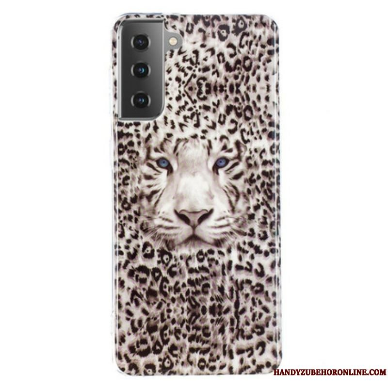 Mobilcover Samsung Galaxy S21 5G Leopard Fluorescerende