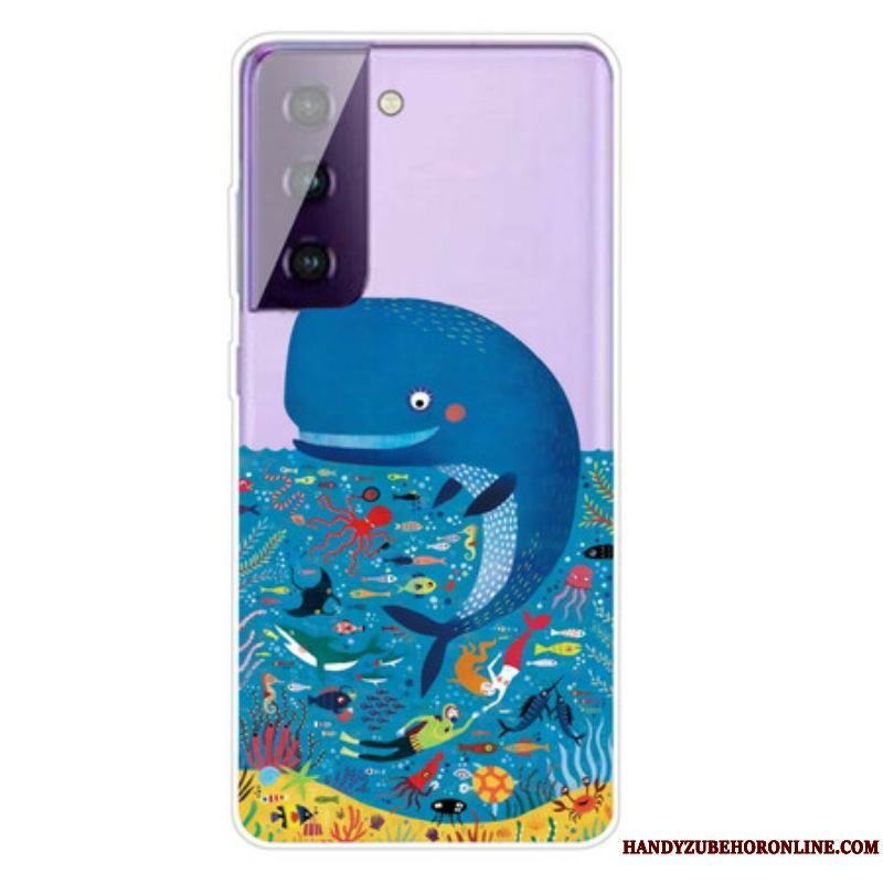 Mobilcover Samsung Galaxy S21 5G Marine Verden