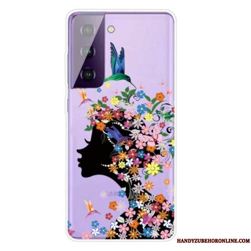 Mobilcover Samsung Galaxy S21 FE Smukt Blomsterhoved