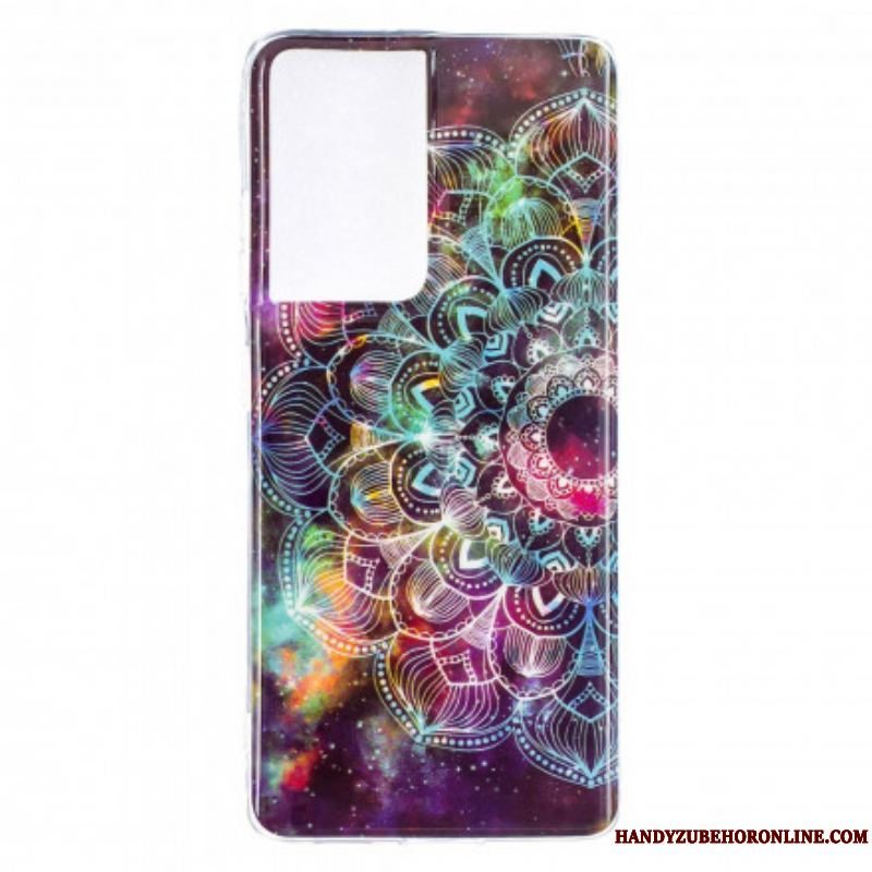 Mobilcover Samsung Galaxy S21 Ultra 5G Fluorescerende Blomsterserie