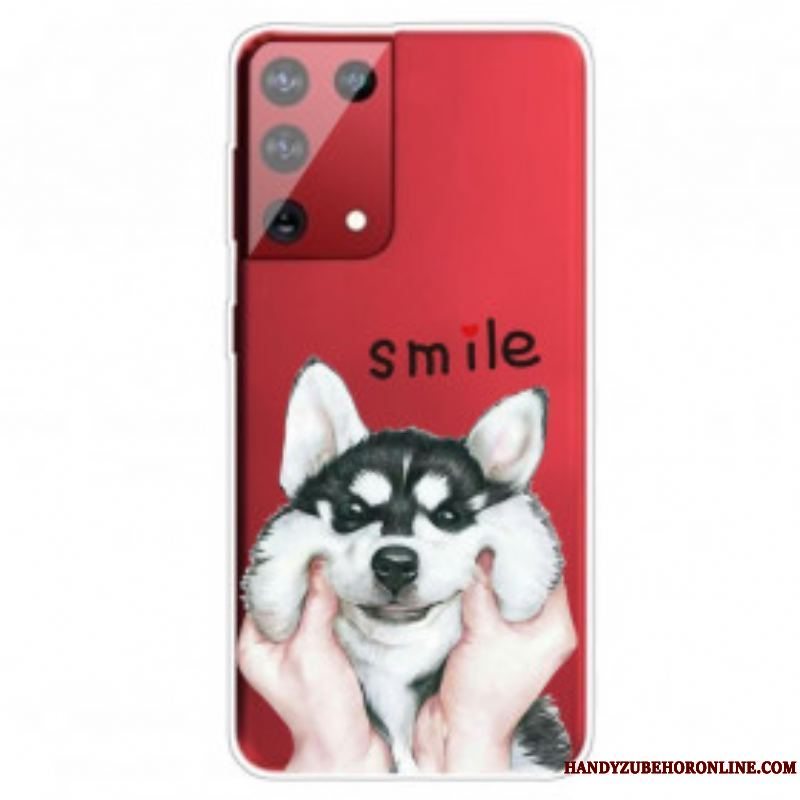 Mobilcover Samsung Galaxy S21 Ultra 5G Smile Hund