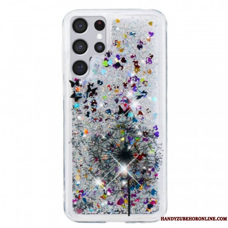 Mobilcover Samsung Galaxy S22 Ultra 5G Glitter Mælkebøtter