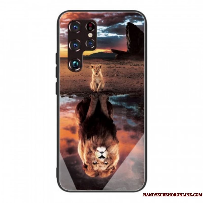 Mobilcover Samsung Galaxy S22 Ultra 5G Lion Cub's Dream Hærdet Glas