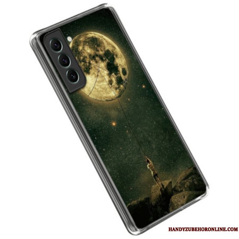 Mobilcover Samsung Galaxy S23 5G Fleksibel Manden I Månen