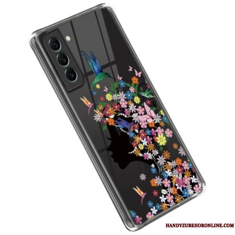 Mobilcover Samsung Galaxy S23 5G Gennemsigtigt Blomsterhoved