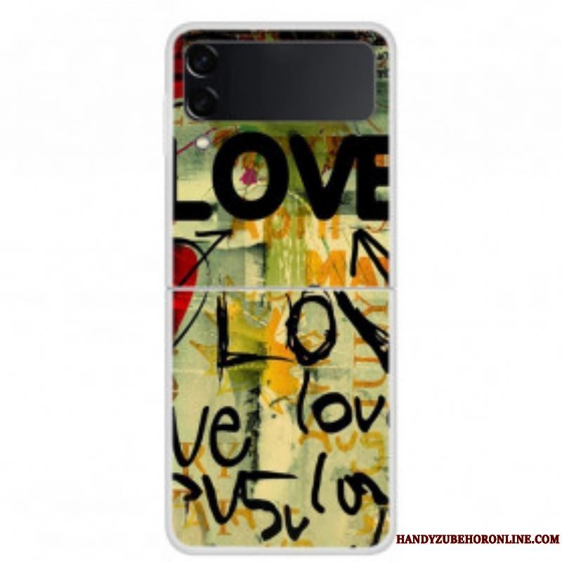 Mobilcover Samsung Galaxy Z Flip 3 5G Flip Cover Kærlighed Og Kærlighed