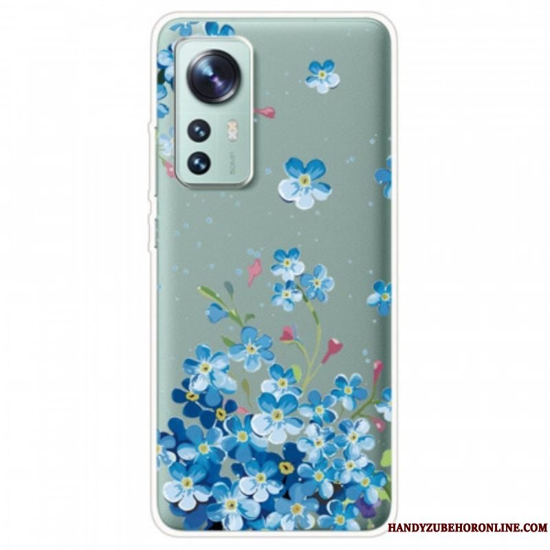 Mobilcover Xiaomi 12 / 12X Buket Blå Blomster