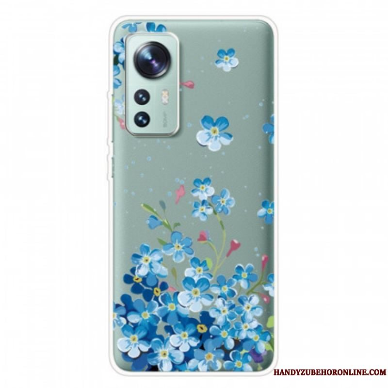 Mobilcover Xiaomi 12 Pro Blå Blomster