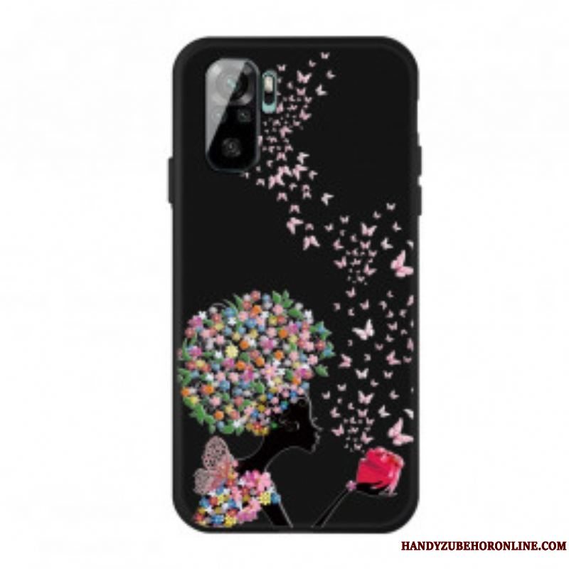 Mobilcover Xiaomi Redmi Note 10 / 10S Blomsterhoved Kvinde