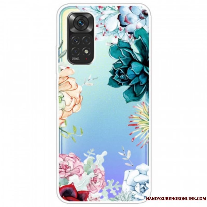 Mobilcover Xiaomi Redmi Note 11 / 11S Sømløse Akvarelblomster