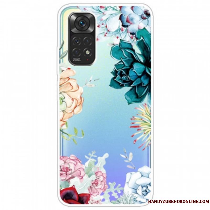 Mobilcover Xiaomi Redmi Note 11 / 11S Sømløse Akvarelblomster