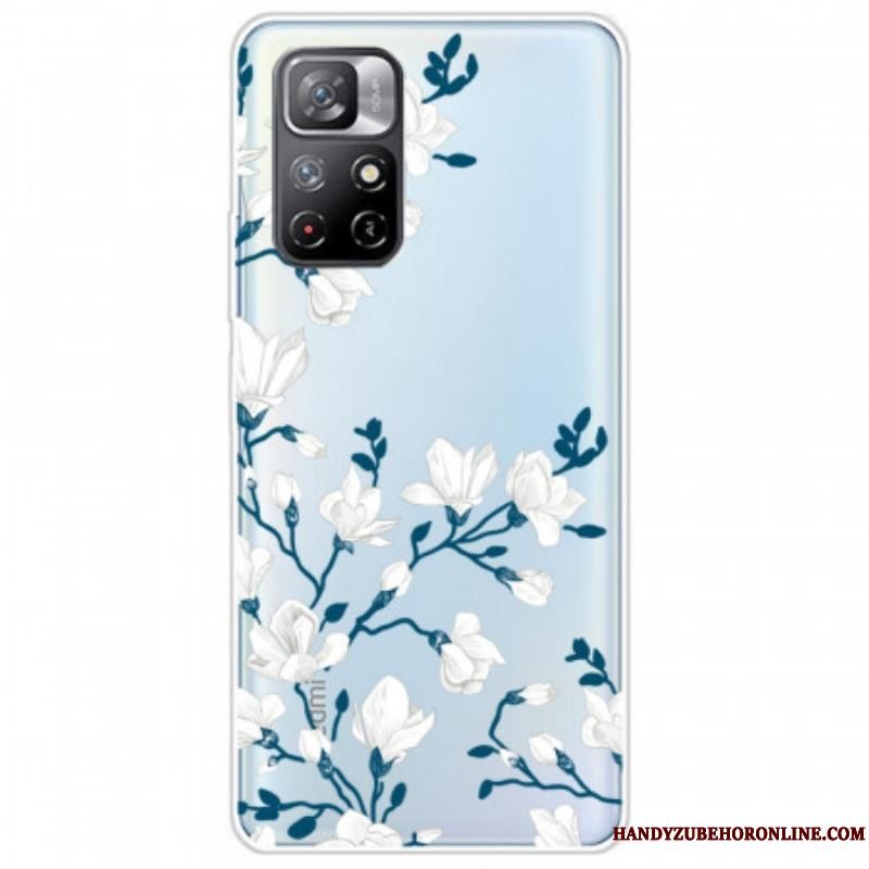 Mobilcover Xiaomi Redmi Note 11 Pro Plus 5G Hvide Blomster