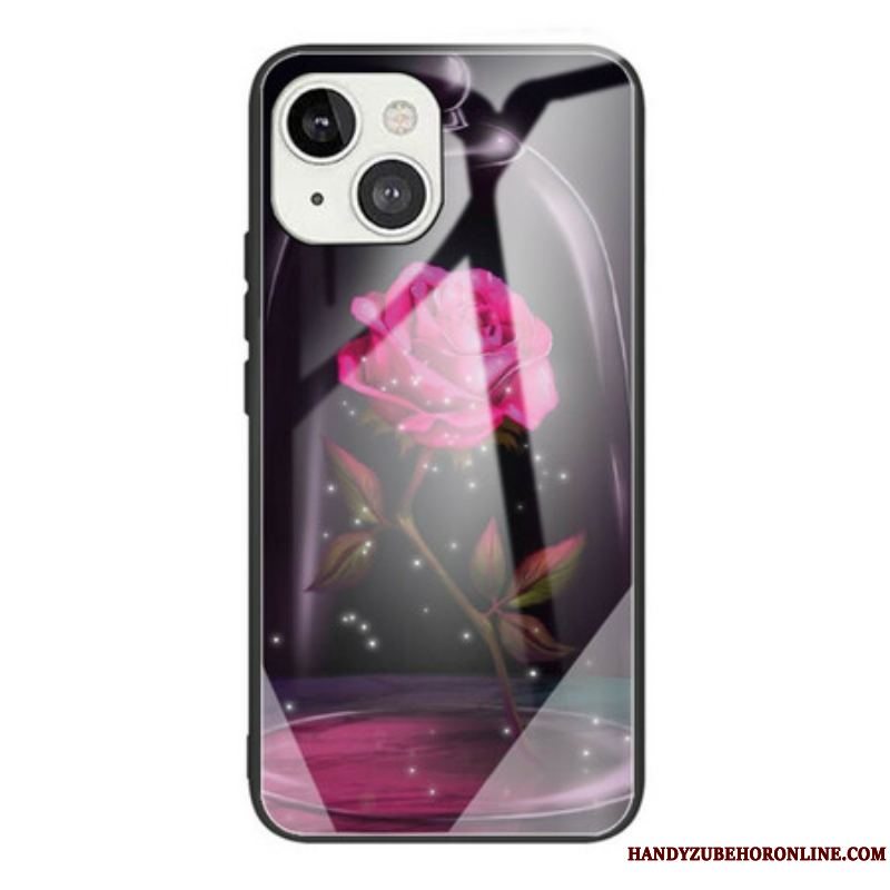 Mobilcover iPhone 13 Mini Magic Pink Hærdet Glas