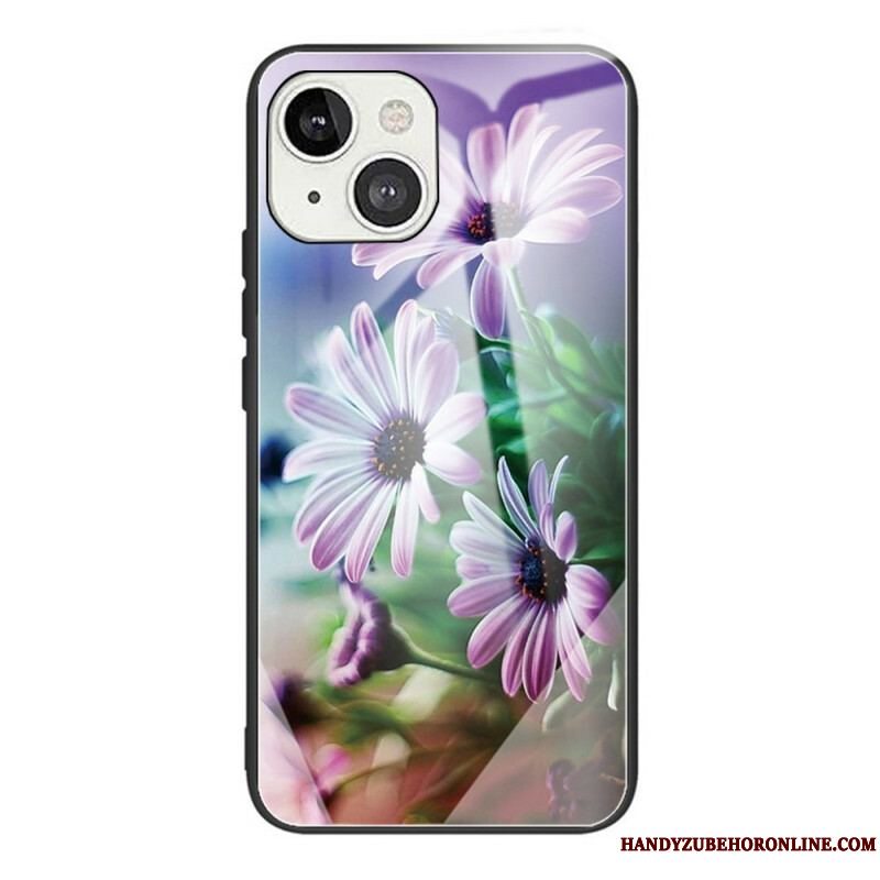 Mobilcover iPhone 13 Mini Realistiske Hærdet Glas Blomster