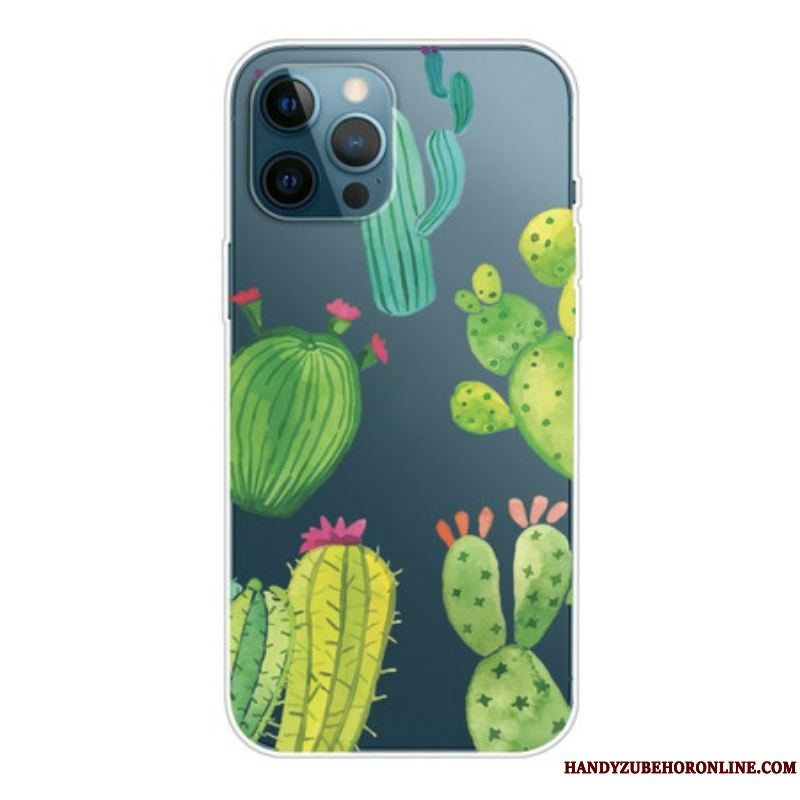 Mobilcover iPhone 13 Pro Akvarel Kaktusser