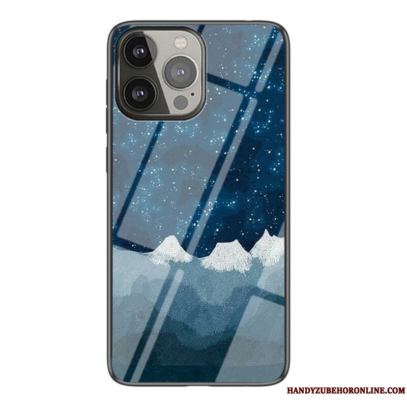 Mobilcover iPhone 13 Pro Stjernehimmel Hærdet Glas