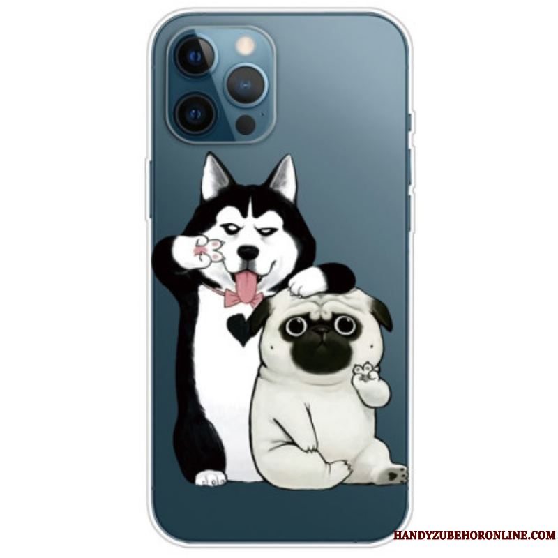 Mobilcover iPhone 14 Pro Sjove Hunde
