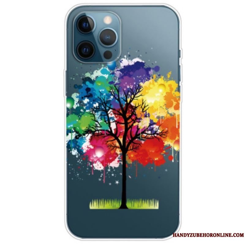 Mobilcover iPhone 14 Pro Sømløst Akvareltræ